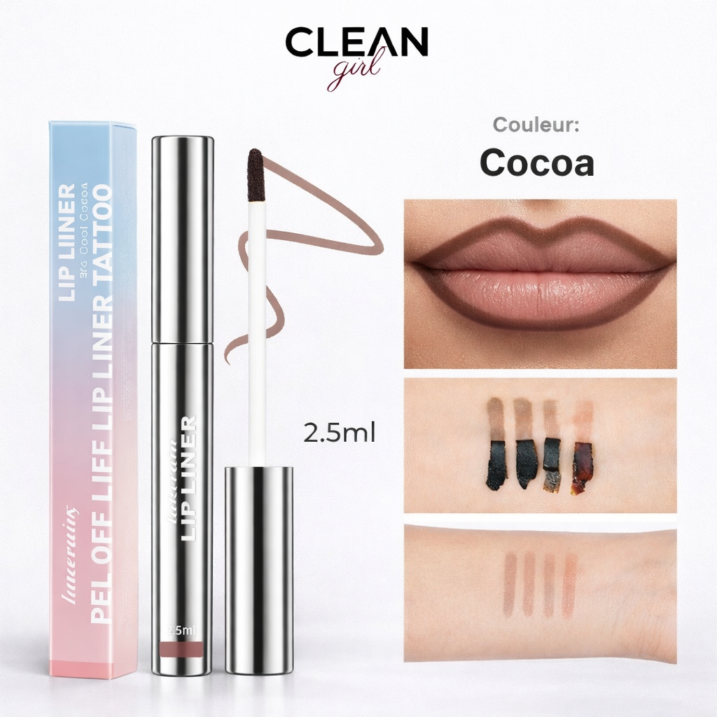 Peel-off Lip Liner | Couleur Intense, Waterproof & Longue Tenue