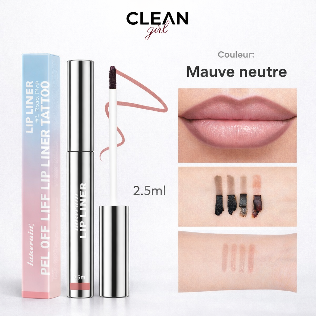 Peel-off Lip Liner | Couleur Intense, Waterproof & Longue Tenue