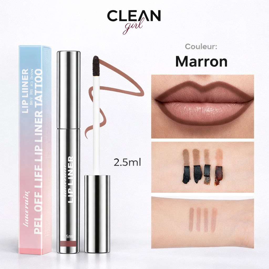 Peel-off Lip Liner | Couleur Intense, Waterproof & Longue Tenue