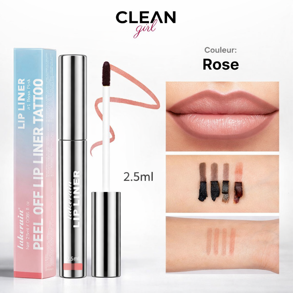 Peel-off Lip Liner | Couleur Intense, Waterproof & Longue Tenue